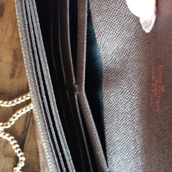 Louis Vuitton brown Damier men's wallet with chain - Picture 6 of 9